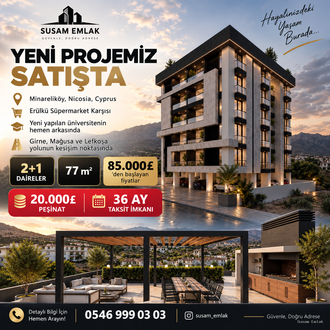 🏡 MİNARELİKÖY’DE YENİ PROJEMİZ SATIŞTA! 🔑✨